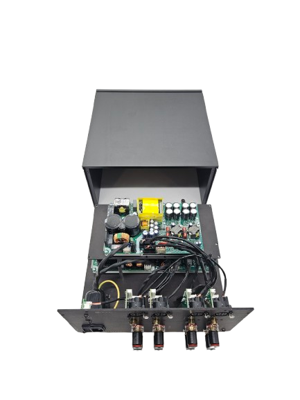 NEUTRINO 3 Channel Colorcube Hypex NC250MP 1x250W 4OHM(1x150W 8OHM) + NC122MP 2x125W 4OHM(2x75W 8OHM), 3xXLR OR 3xRCA, Trigger