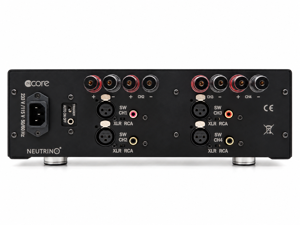 NEUTRINO Classic 4-Channel Hypex 2xNC502MP Power Amplifier (4x500W)