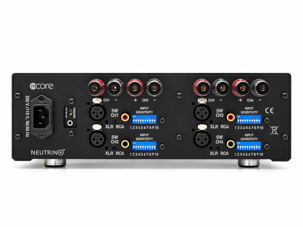 NEUTRINO Classic 4-Channel Hypex 2xNC502MP Power Amplifier (4x500W)