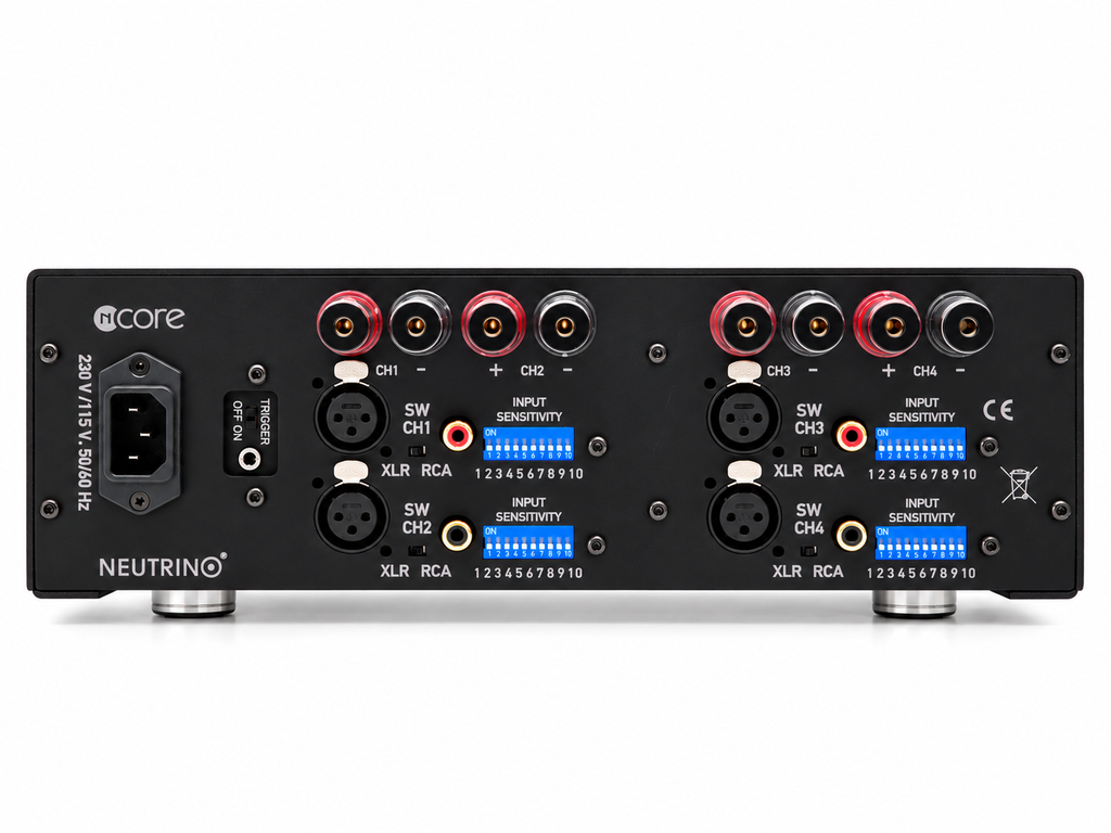 NEUTRINO Classic 4-Channel Hypex 2xNC502MP Power Amplifier (4x500W)