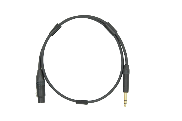 TRS-XLR CABLE, BALANCED MOGAMI W2549 CABLE, NEUTRIK GOLD PLATED TRS AND XLR CONNECTOR FEMALE, 1 UNIT