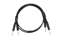 TRS-TRS CABLE, BALANCED MOGAMI W2549 CABLE, NEUTRIK GOLD PLATED TRS 6.35mm CONNECTOR MALE PAIR