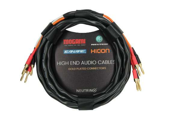 Speaker Cables Canare 2S11F, Banana Plugs, Pair