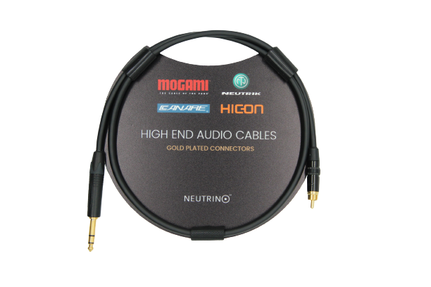 TRS-RCA Cable, Mogami Cable, Rean/Neutrik Connectors, 1 Unit