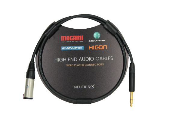 Extension Cable Mogami TRS Female Jack 6.35mm To Male Jack 6.35mm 1M