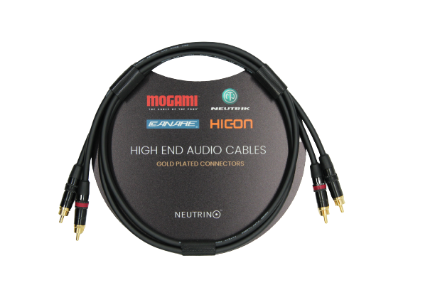 RCA-RCA CABLE, MOGAMI CABLE, REAN/NEUTRIK CONNECTORS,  PAIR