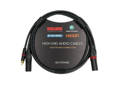 XLR-RCA Cable, Balanced Mogami W2549 Cable, Neutrik XLR Male And RCA Connector, Pair