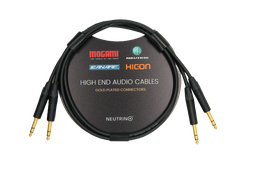 TRS-TRS Cable, Balanced Mogami W2549 Cable, Neutrik Gold Plated TRS 6.35mm Connector Male Pair