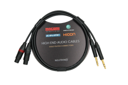 TRS-XLR Cable, Balanced Mogami W2549 Cable, Neutrik Gold Plated TRS 6.35mm And XLR Connector Female, Pair
